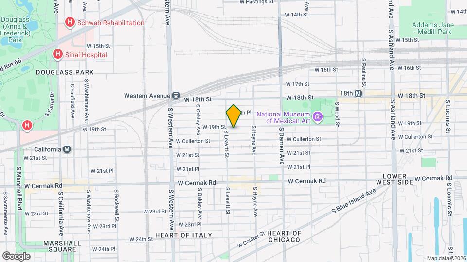 2147 W 19th St, Unit 1 Map and Location Details