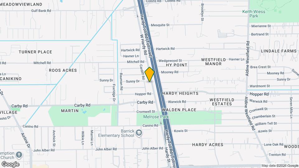 12501 W Hardy Rd Map and Location Details