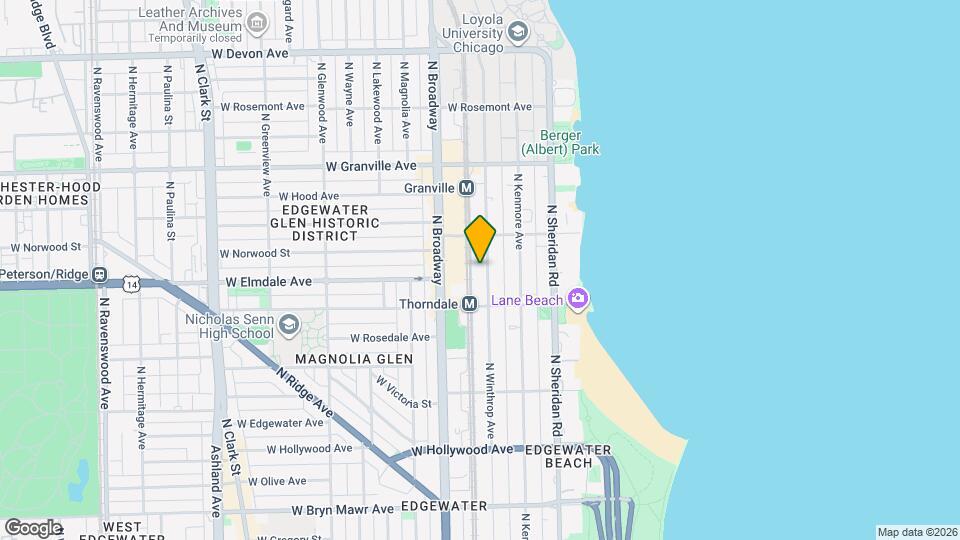 6008 N Winthrop Ave, Unit G2 Mapa y Detalles de la Ubicación