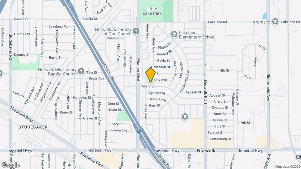 11849 Allard St Map and Location Details