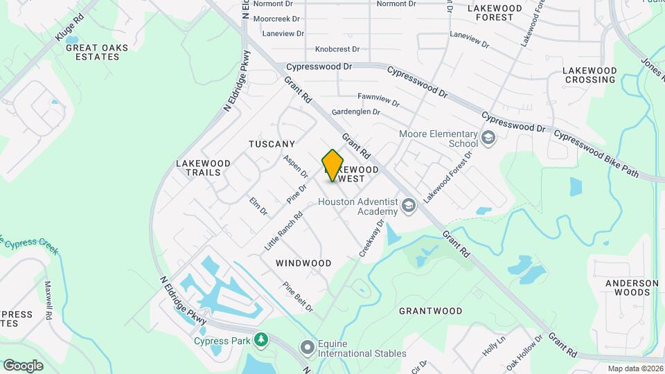 11927 Pondwood Dr Map and Location Details