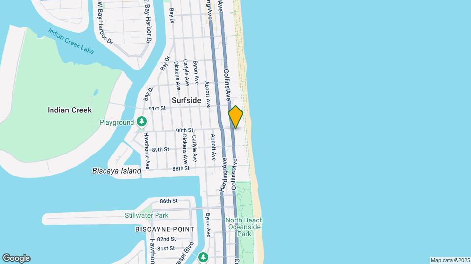 8955 Collins Ave Map and Location Details