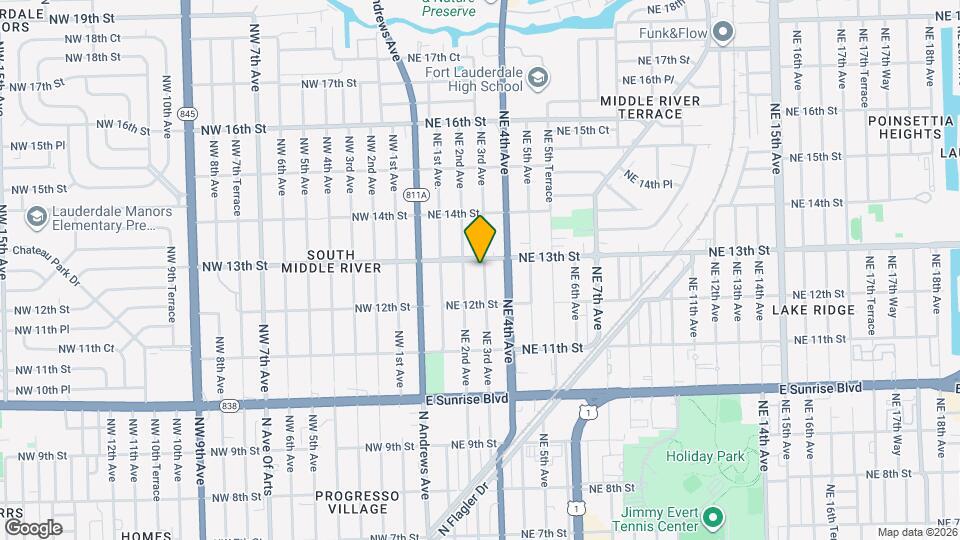 1235 NE 3rd Ave Map and Location Details