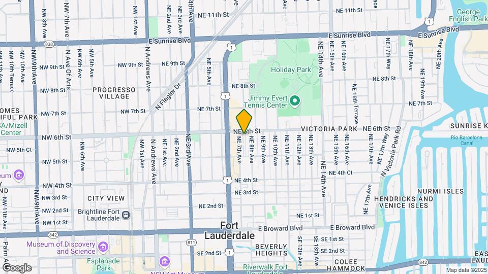 542 NE 7th Ave Map and Location Details
