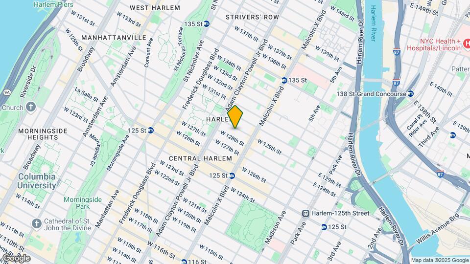 132 W 129th St Map and Location Details