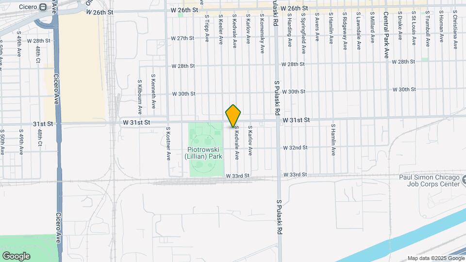 3116 S Kedvale Ave Map and Location Details