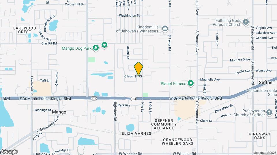 1442 Oak Valley Dr Map and Location Details