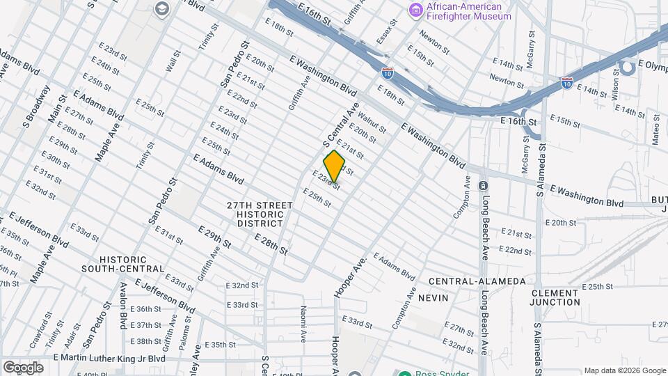 1354 E 23rd St Map and Location Details