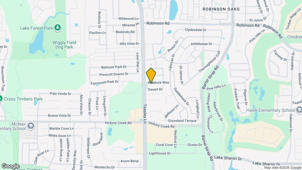 2812 Paddock Way Map and Location Details