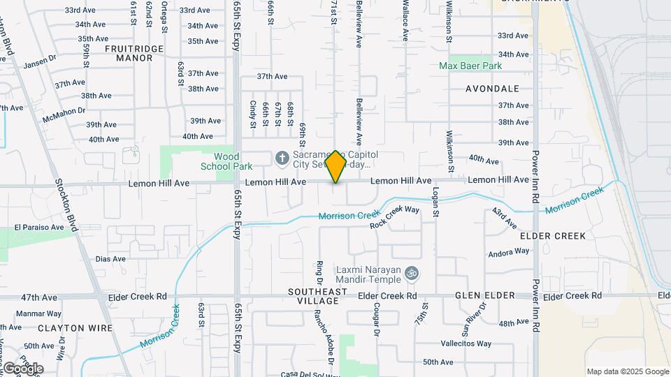 7100 Lemon Hill Ave Map and Location Details