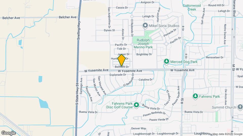 1350 Belmont Dr Mapa y Detalles de la Ubicación