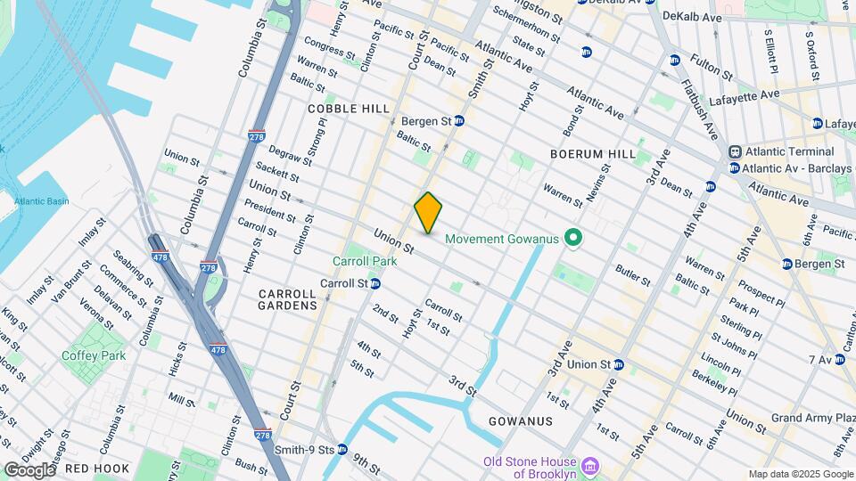 400 Sackett St Map and Location Details
