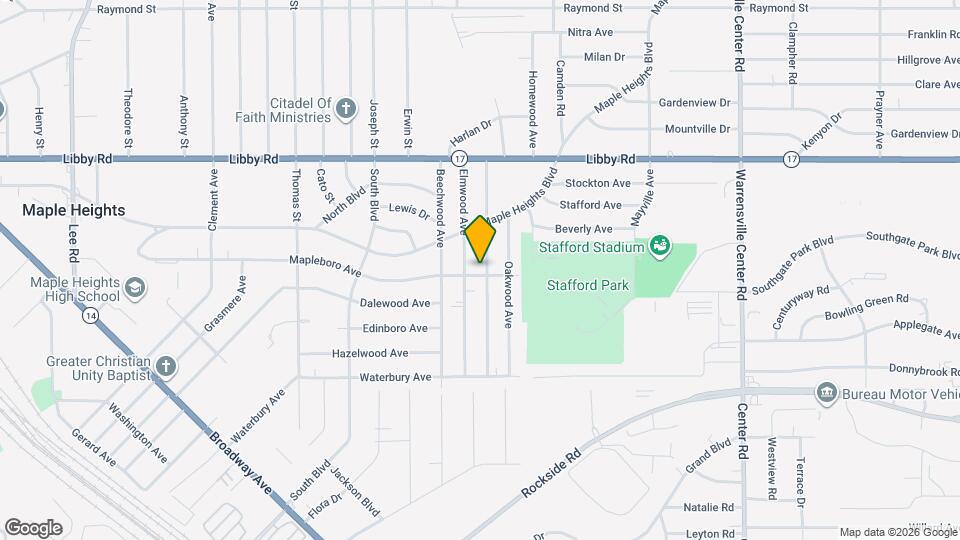 5440 Hollywood Ave Map and Location Details