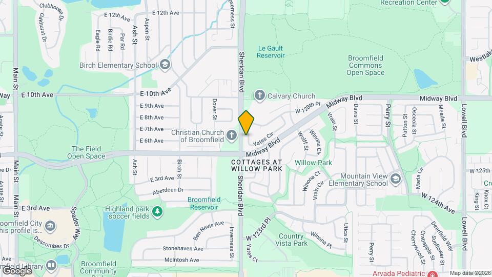 12781 Yates Cir Mapa y Detalles de la Ubicación