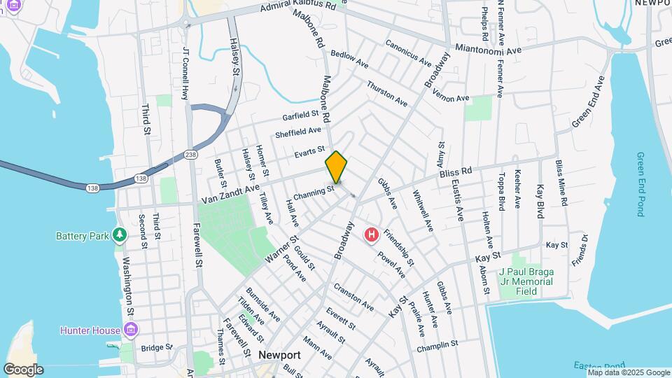 5-25 Channing St Mapa y Detalles de la Ubicación