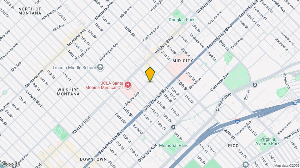 1724 Arizona Ave, Unit #4 Map and Location Details