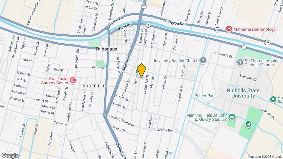 809 Lagarde St, Unit B Map and Location Details