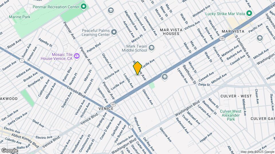 2310 Glencoe Ave Map and Location Details