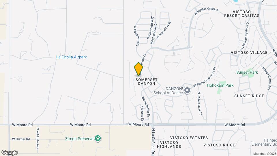 13117 N La Canada Dr Mapa y Detalles de la Ubicación