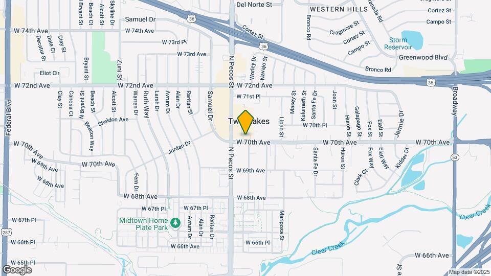 Pecos Penthouse/Retail Center Map and Location Details