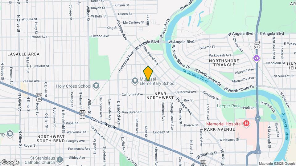 1032 Allen St, Unit 1032 Map and Location Details