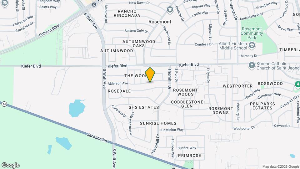 9012 Alderson Ave Map and Location Details
