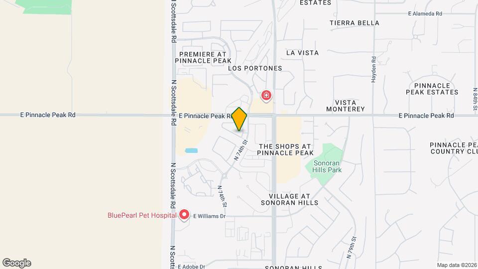 7358 E Casitas Del Rio Dr Map and Location Details