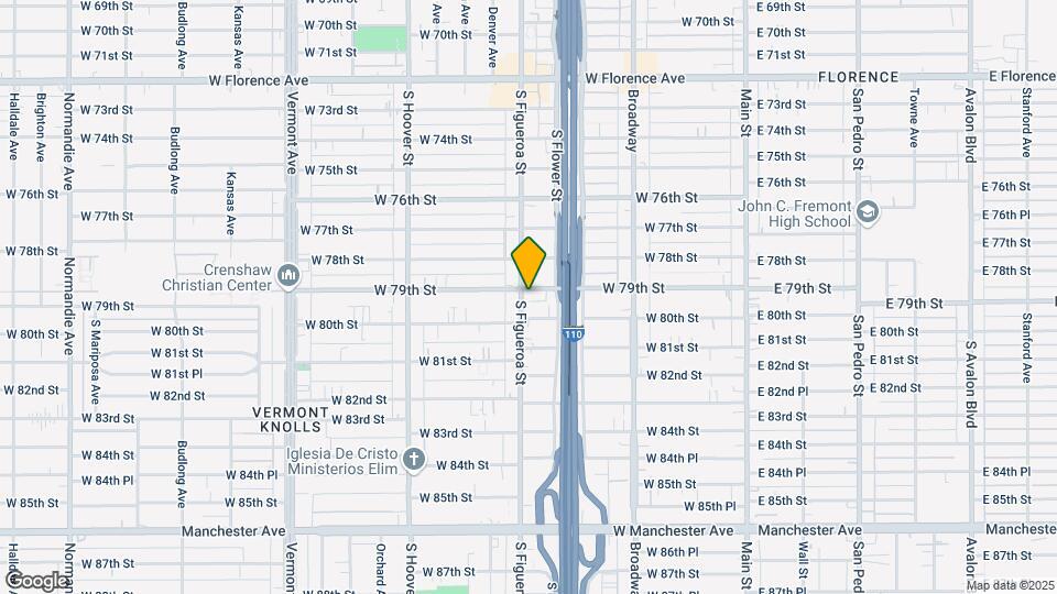 7900 S Figueroa St Map and Location Details