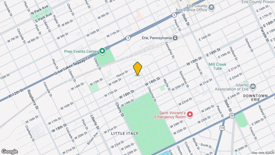 424 W 17th St, Unit 1 Mapa y Detalles de la Ubicación