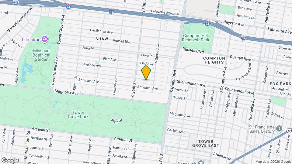 3824 Shenandoah Ave Map and Location Details