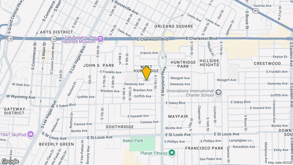 1051 Sweeney Ave Mapa y Detalles de la Ubicación