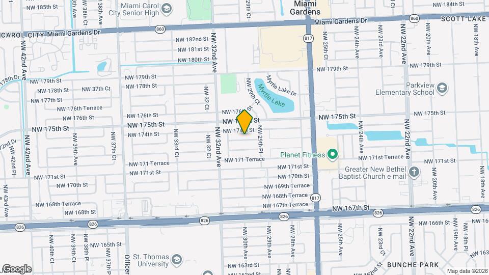 2981 NW 173rd Terrace Mapa y Detalles de la Ubicación