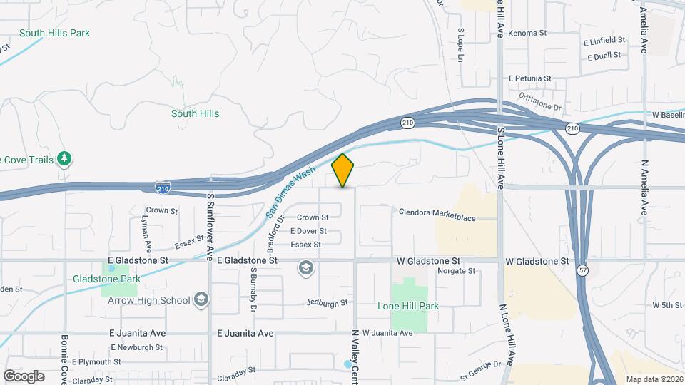 1240 E Allen Ave Mapa y Detalles de la Ubicación