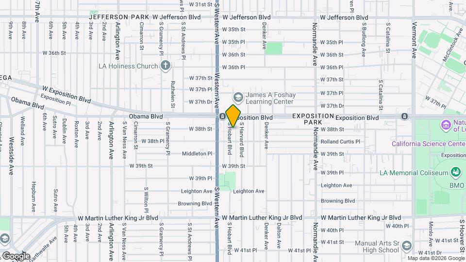 3804 S Hobart Blvd Map and Location Details