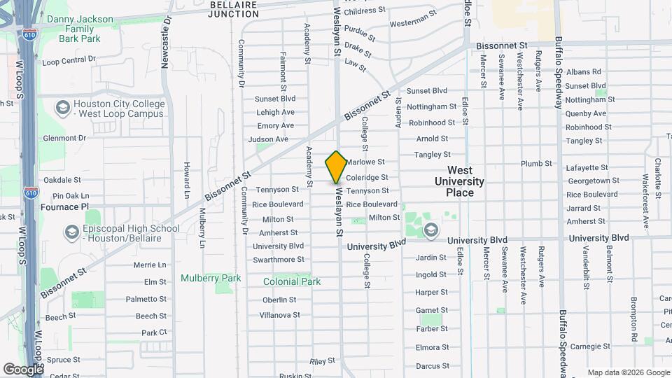 4002 Tennyson St Map and Location Details