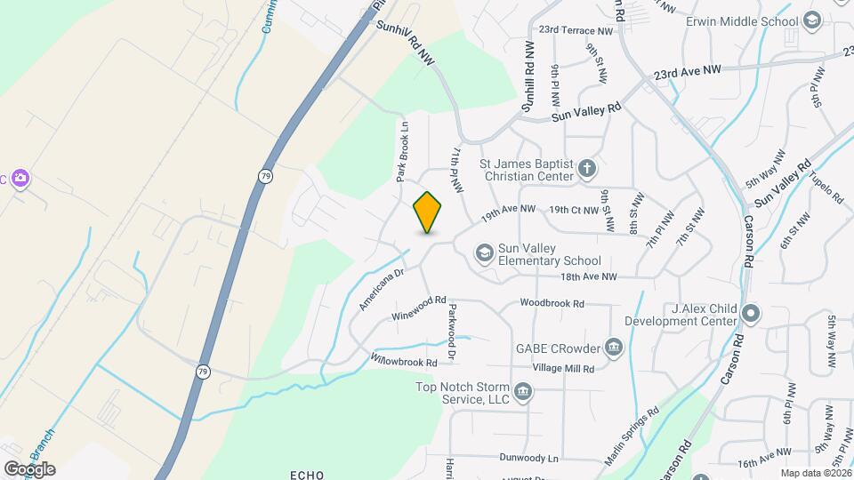 1208 Americana Dr, Unit 1009 Map and Location Details