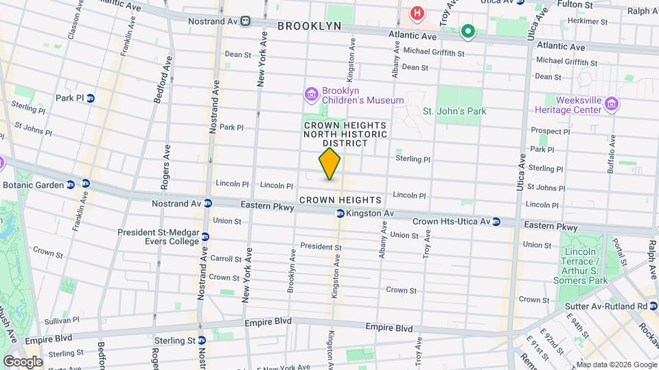 1015 Lincoln Pl Map and Location Details