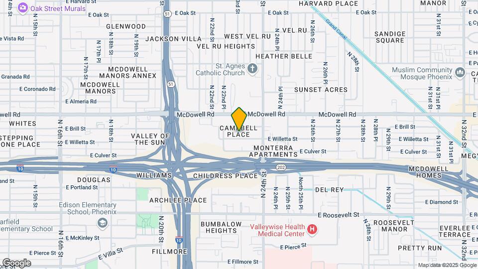 2302 E Willetta St Map and Location Details