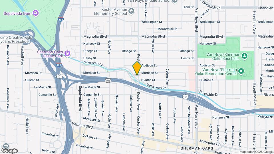 4913 Kester Ave Map and Location Details