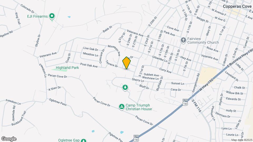 2111 Terrace Dr Map and Location Details