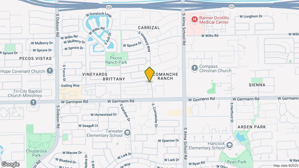 1308 W Weatherby Way Map and Location Details