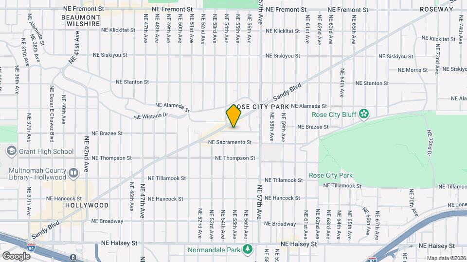 5495 NE Sandycrest Terrace Map and Location Details