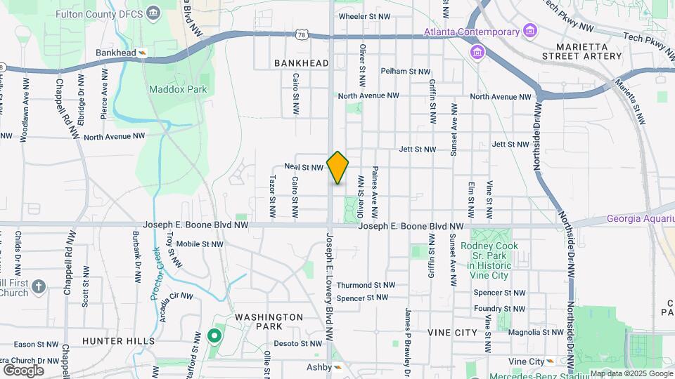 385 Joseph E Lowery Blvd NW Mapa y Detalles de la Ubicación