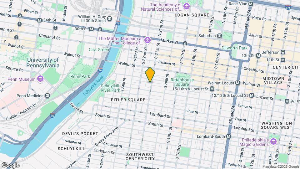 254 S 21st St Map and Location Details