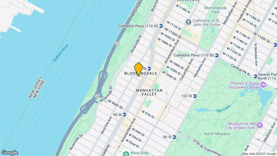 245 W 101st St Map and Location Details