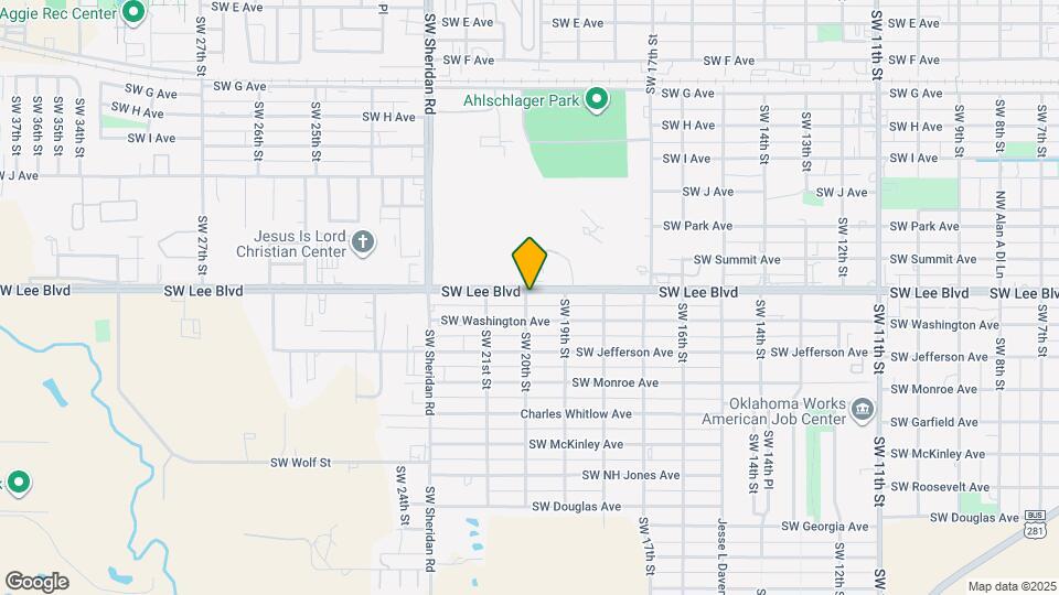 1916 SW E Ave Map and Location Details