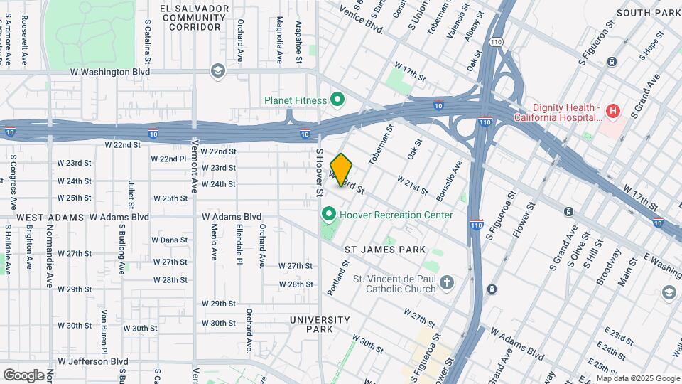 1021 W 24th St Mapa y Detalles de la Ubicación