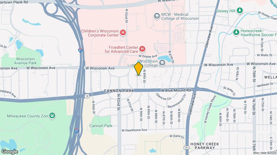 560 N 90th St Map and Location Details