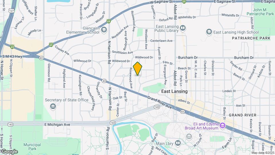 501 Hillcrest Ave Map and Location Details