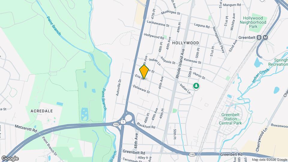 4803 Erie St Map and Location Details